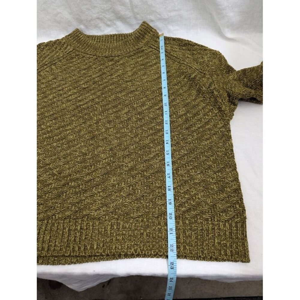Universal Thread women's XL two tone green knitted sweater, crew neck winter F12 - Picture 8 of 8